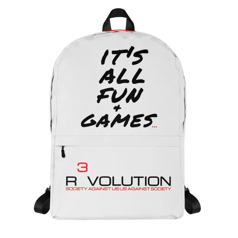 PARK & REC TEAM REVOLUTION - IT'S ALL FUN & GAMES... Backpack