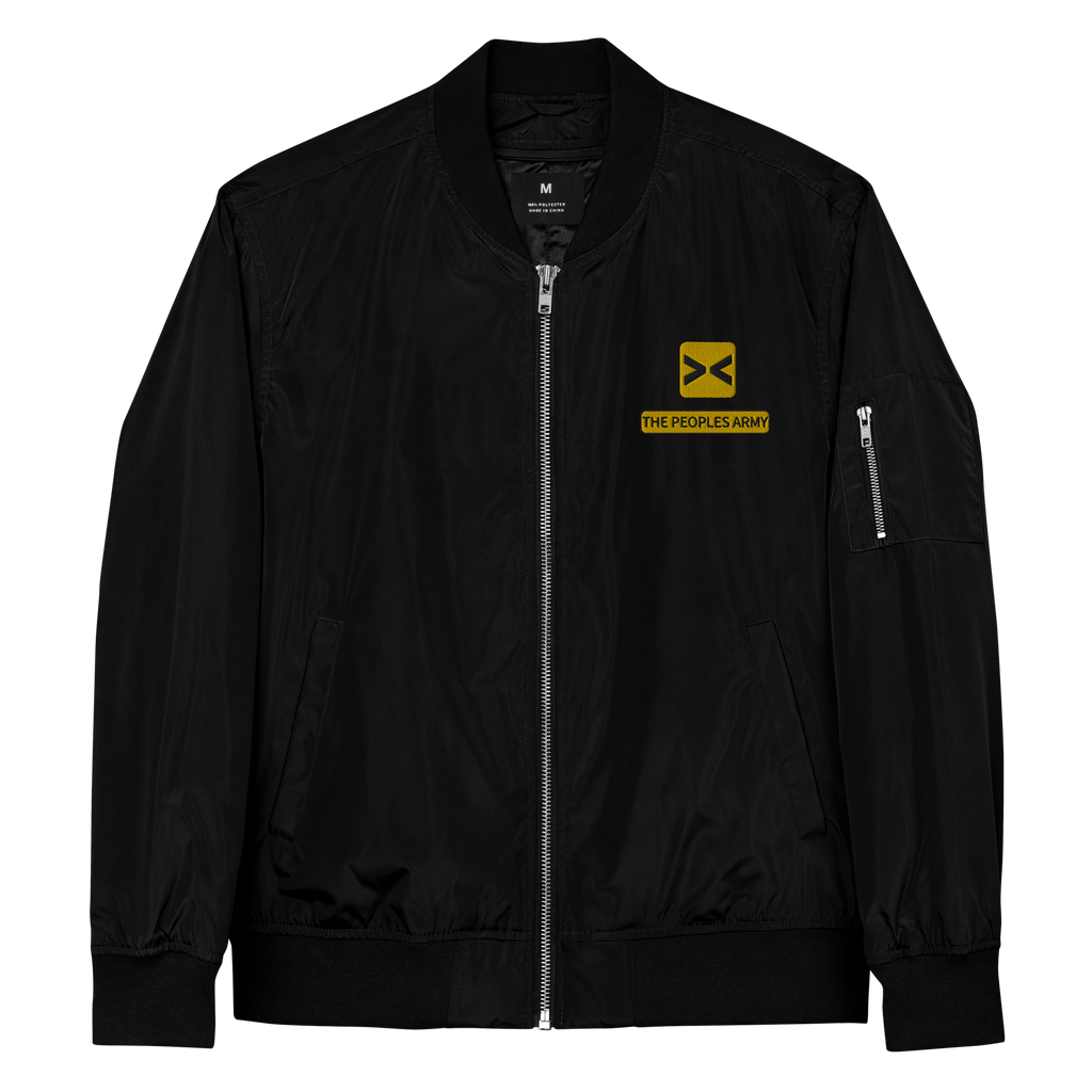 THE PEOPLES ARMY Premium recycled bomber jacket